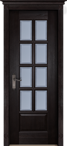 Межкомнатная дверь "Ока" Лондон стекло (венге)