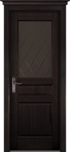 Межкомнатная дверь "Ока" Валенсия венге стекло