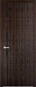 Межкомнатная дверь Поставский мебельный центр Bandy (Мореный дуб, патина серебро)