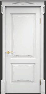 Межкомнатная дверь Поставский мебельный центр ОЛ6.2 (Белая эмаль)