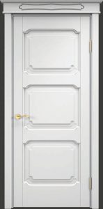 Межкомнатная дверь Поставский мебельный центр ОЛ7.3 (Белая эмаль)