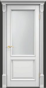Межкомнатная дверь Поставский мебельный центр Ш112 (Белая эмаль)