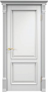 Межкомнатная дверь Поставский мебельный центр Ш112.1 (Белая эмаль)