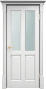 Межкомнатная дверь Поставский мебельный центр Ш15 (Белая эмаль)