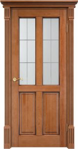 Межкомнатная дверь Поставский мебельный центр Ш15 (Орех 10% , патина)