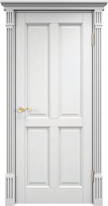 Межкомнатная дверь Поставский мебельный центр Ш15.1 (Белая эмаль)